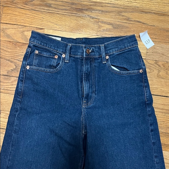 GAP high rise stride 4 Flare Wide-Leg Jeans new - Picture 2 of 5
